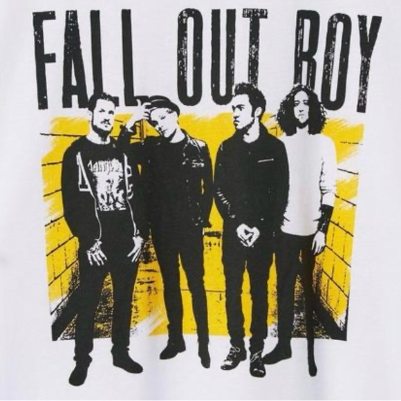 Fall Out Boy Classic Fit Cotton Crew Tee Size 3X - Picture 2 of 4